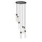 Z-Lite Beau Chandelier, 7-Light, 18 In.W x 12.75 In.H, Matte Black/Clear 740P-7R-MB - alternate 7